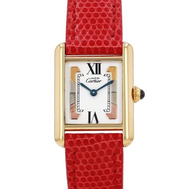 Montre Cartier Tank Must en vermeil Ref: Cartier - 5057001  Vers 1990