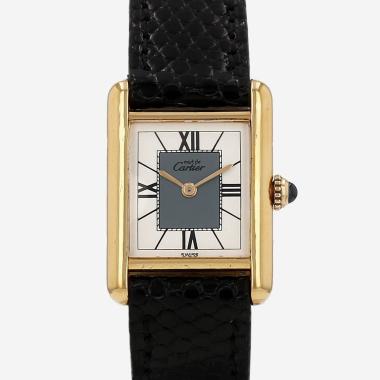 Montre Cartier Tank Must en vermeil Ref: Cartier - 5057001  Vers 1990