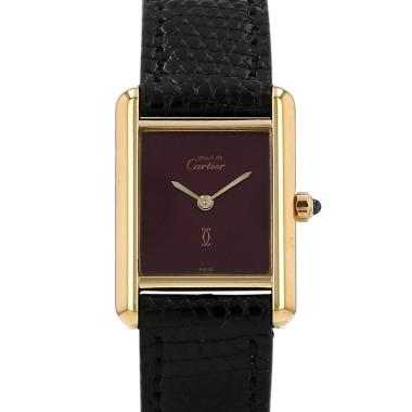 Reloj Cartier Tank Must de plata dorada Ref: Cartier - 366001  Circa 1990