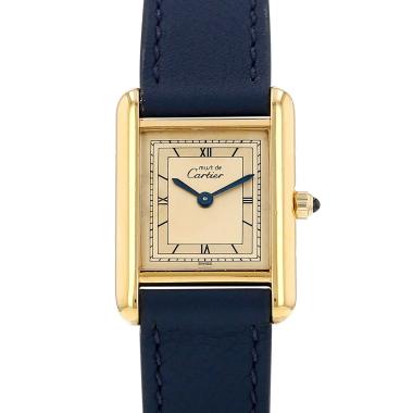 Reloj Cartier Tank Must de plata dorada Ref: Cartier - 366001  Circa 1990