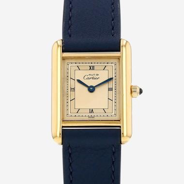 Montre Cartier Tank Must en vermeil Ref: Cartier - 366001  Vers 1990