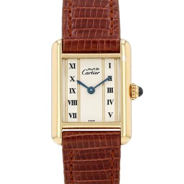 Reloj Cartier Tank Must de plata dorada Ref: Cartier - 5057001  Circa 1989
