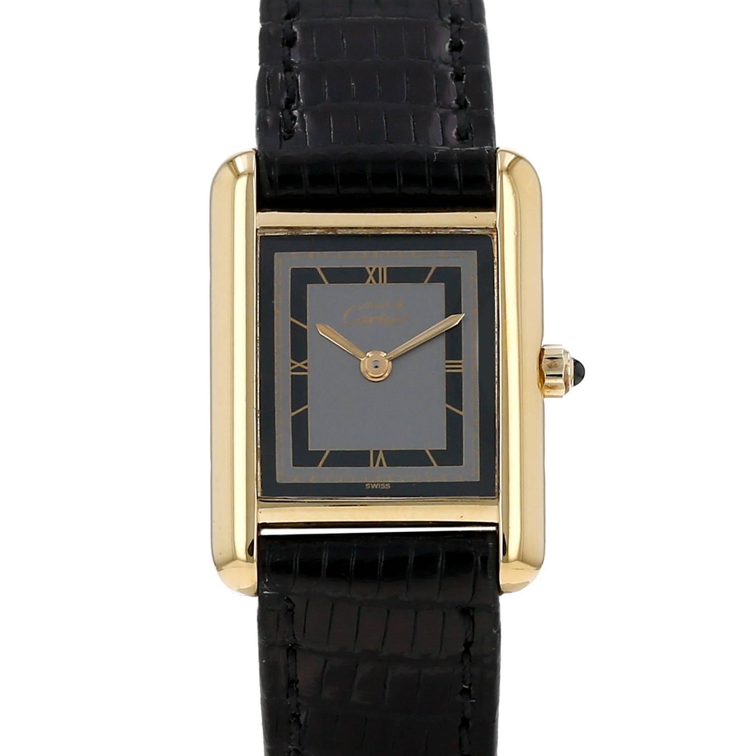 Montre Cartier Tank Must en vermeil Vers 1990 Montre Cartier Tank Must en vermeil Vers 1990