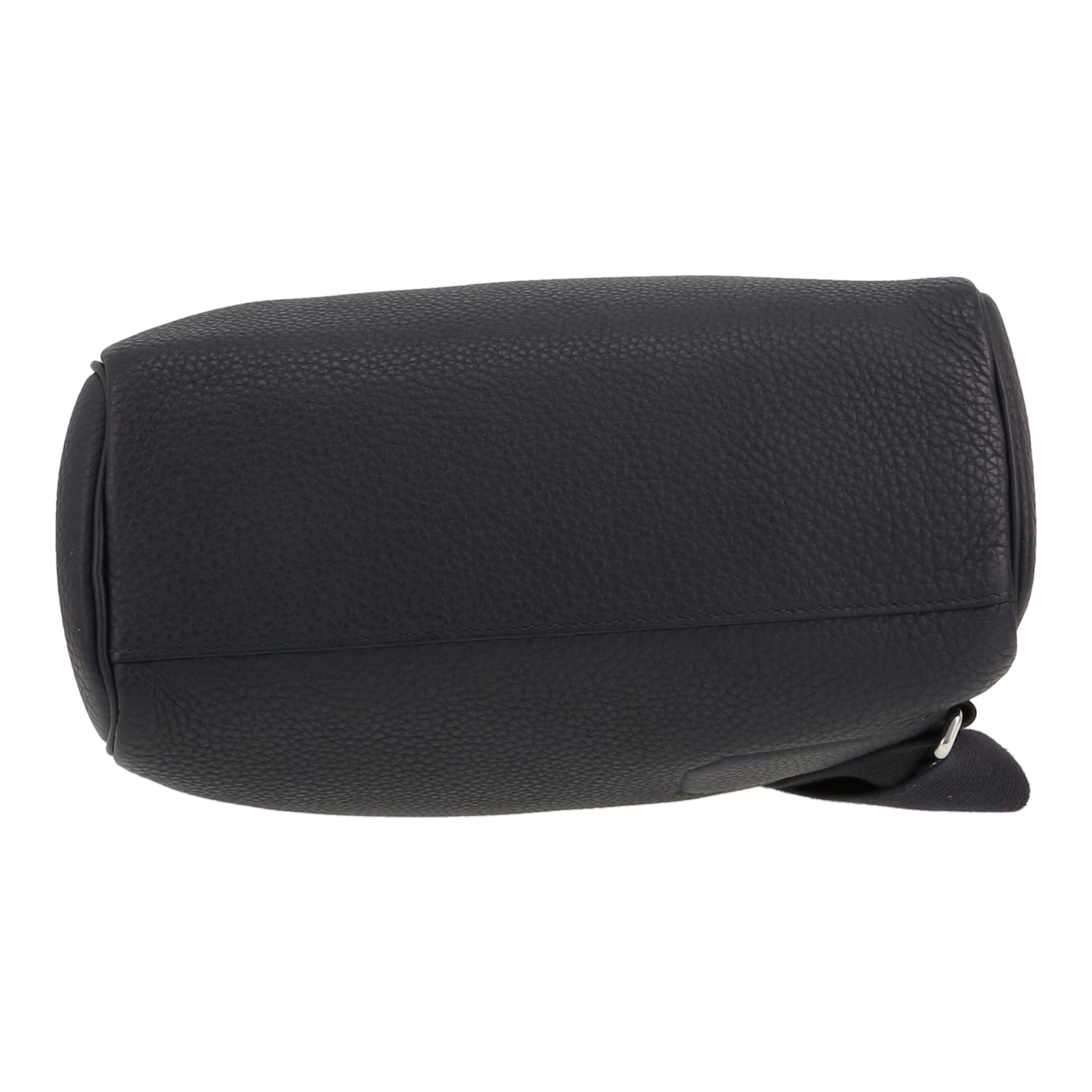 Bolso bandolera Hermès  HAC à Dos en cuero togo azul marino - Detail D1