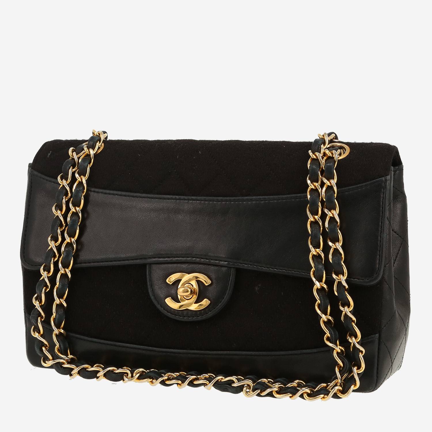 Borsa Chanel  Timeless Vintage in tela e pelle nera