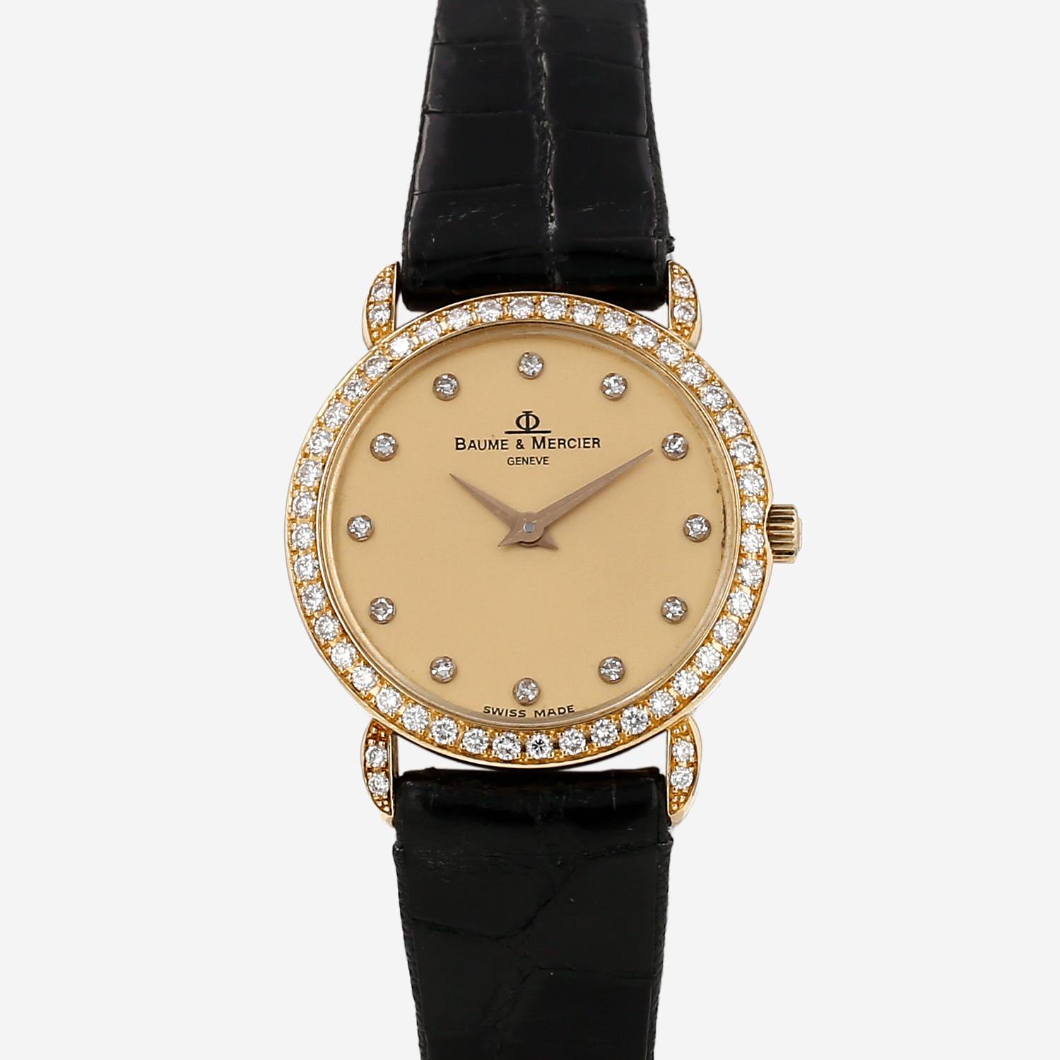 Reloj Baume & Mercier Vintage de oro amarillo Circa 1970