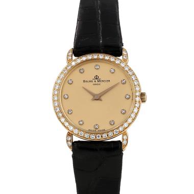 Montre Baume 
Mercier Vintage en or jaune Vers 1970