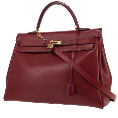 Hermès  Kelly 35 cm handbag  in red H box leather