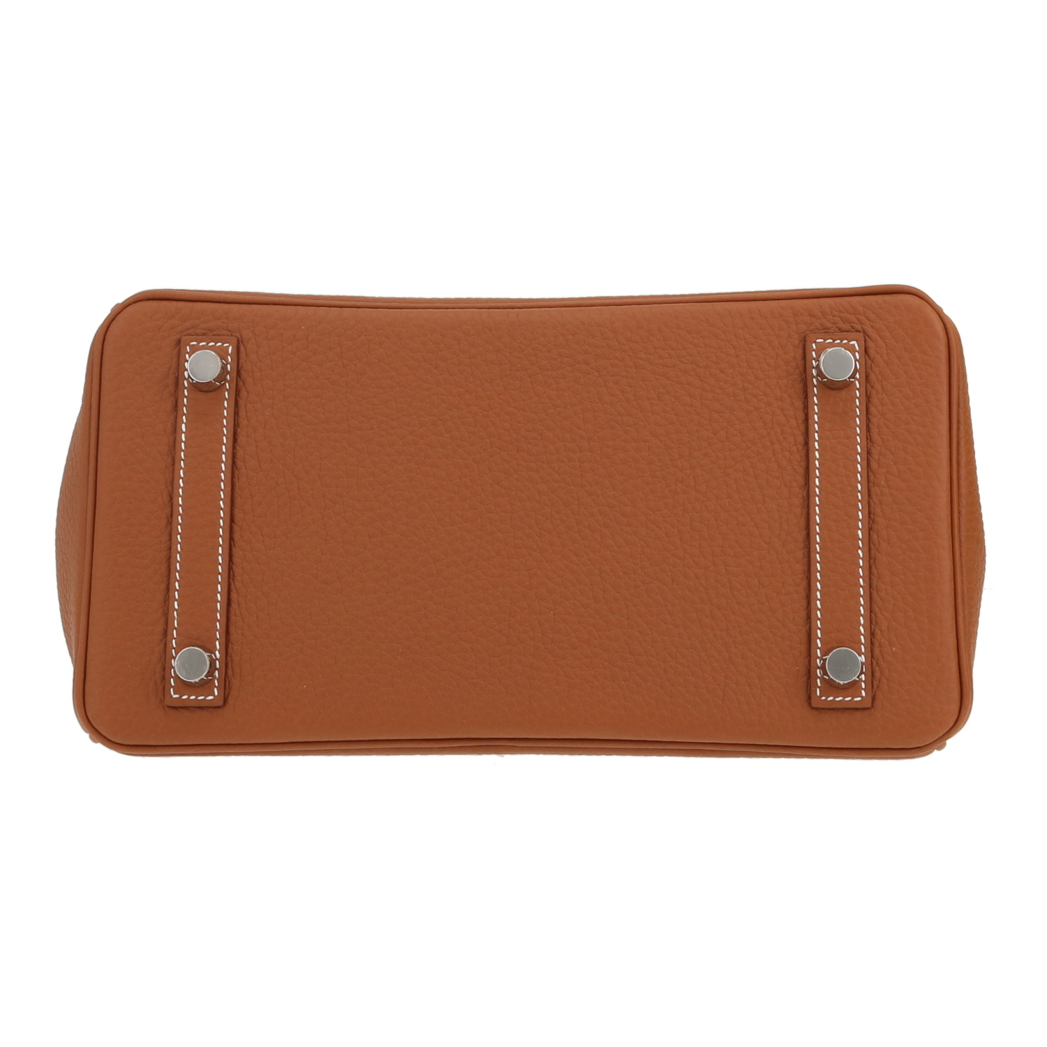 Sac à main Hermès  Birkin 25 cm en cuir togo gold - Detail D1