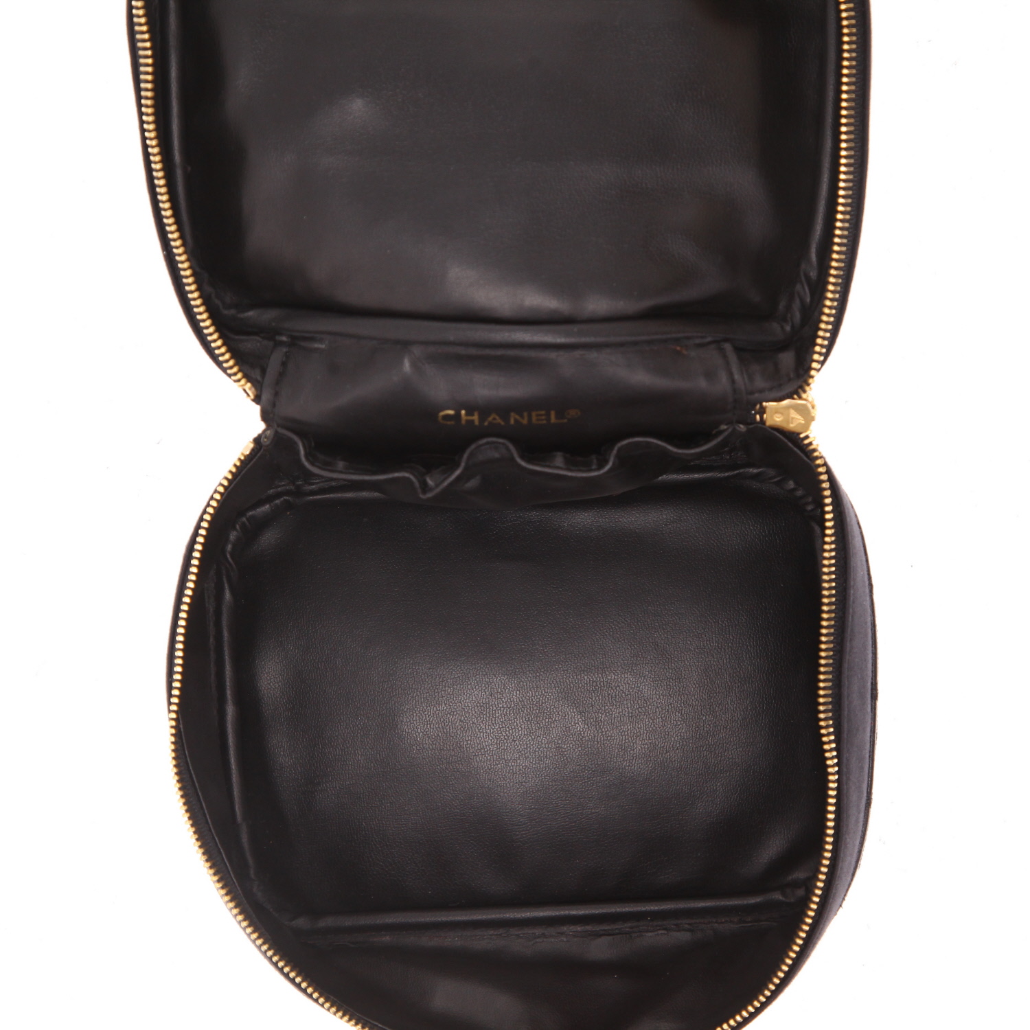 Vanity Chanel  Vanity en lona y cuero negra - Detail D3