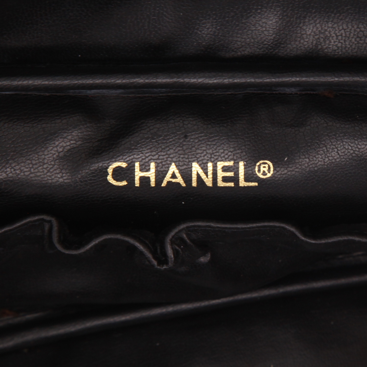 Vanity Chanel  Vanity en cuero negro - Detail D2