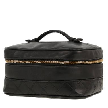 Vanity Chanel  Vanity en cuir noir