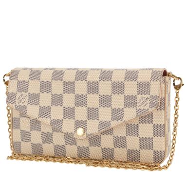 Louis Vuitton Félicie shoulder bag in azure Damier canvas