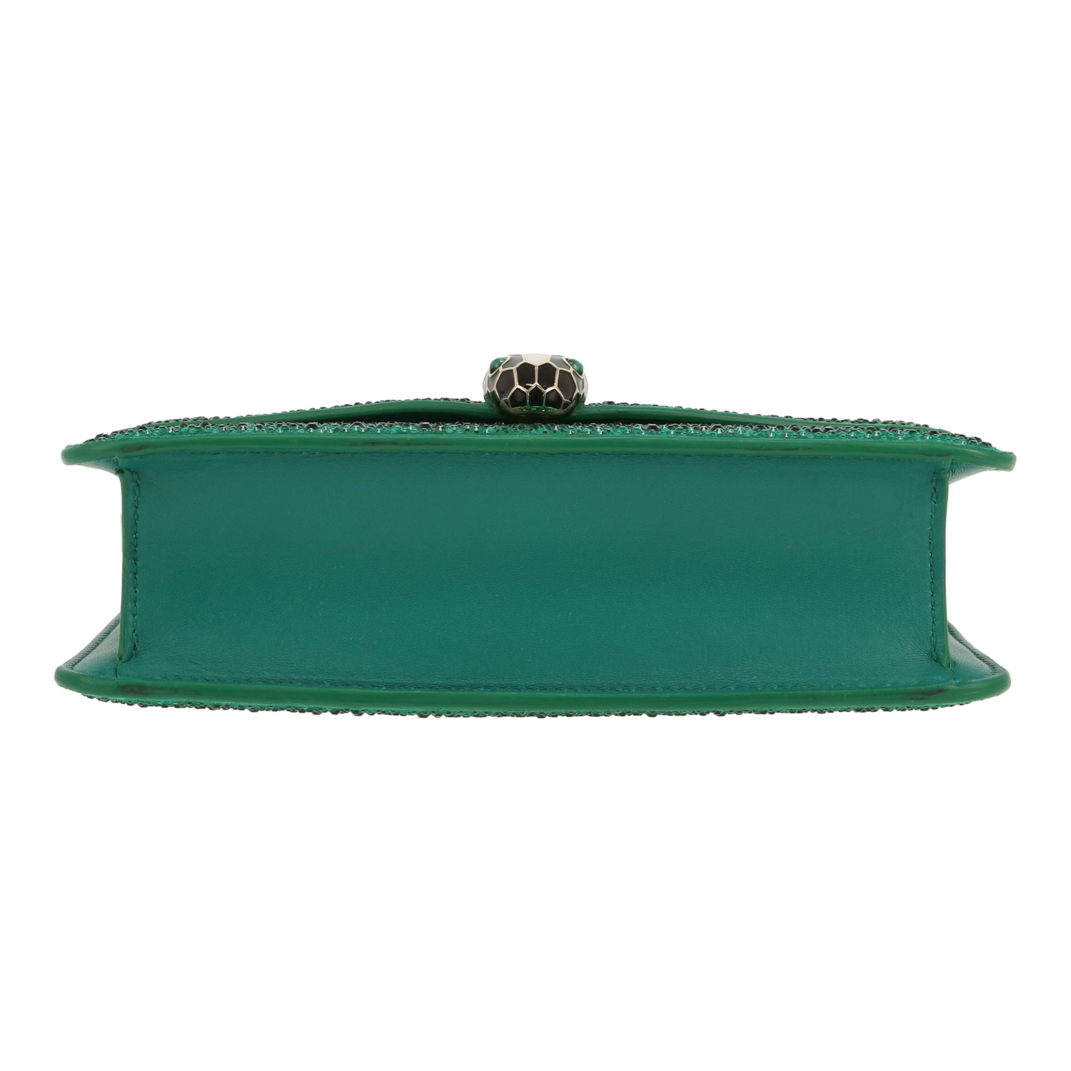 Borsa a spalla Bulgari  East West in pelle verde - Detail D1