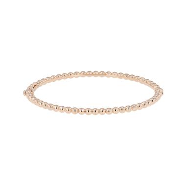 Bracelet jonc Van Cleef & Arpels Perlée perles d'or en or rose