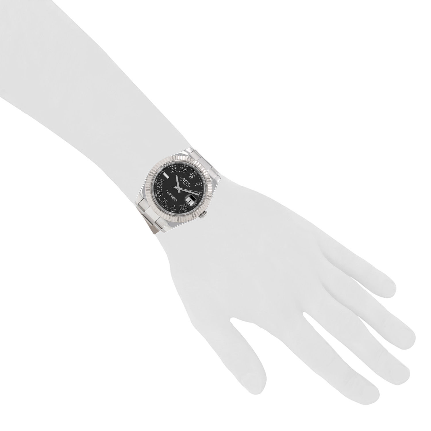 Rolex Datejust  in gold and stainless steel Ref: Rolex - 116334  Circa 2010 - Detail D1