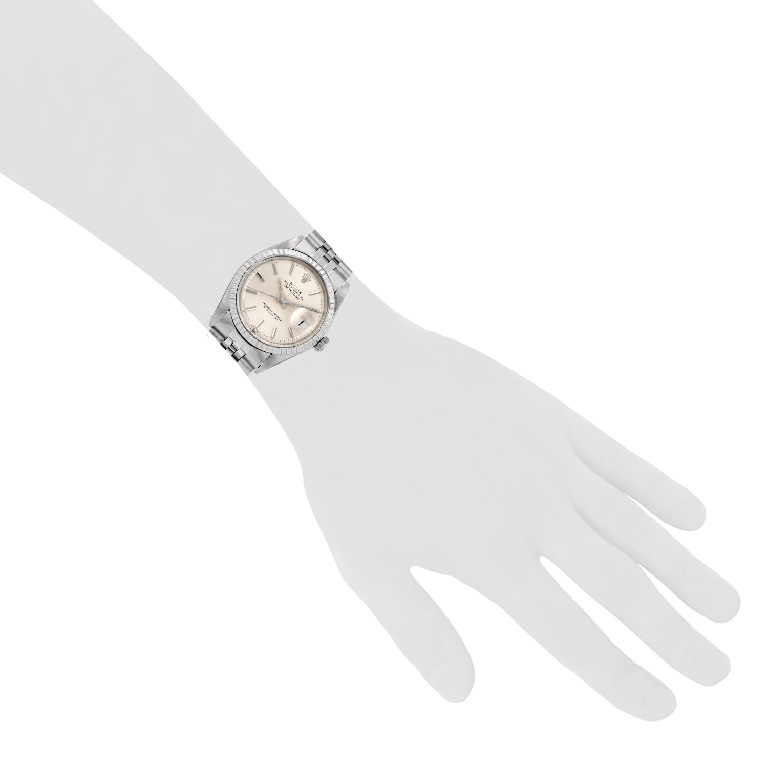 Montre Rolex Datejust en acier Ref: Rolex - 1603  Vers 1975 - Detail D1