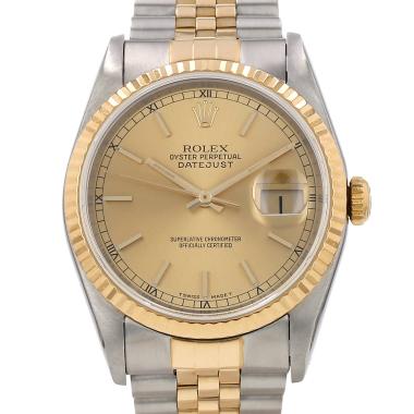 Rolex Datejust  in gold and stainless steel Ref: Rolex - 16233  Circa 1992