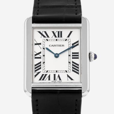 Reloj Cartier Tank Solo grande  de acero Ref: Cartier - 2715  Circa 2005