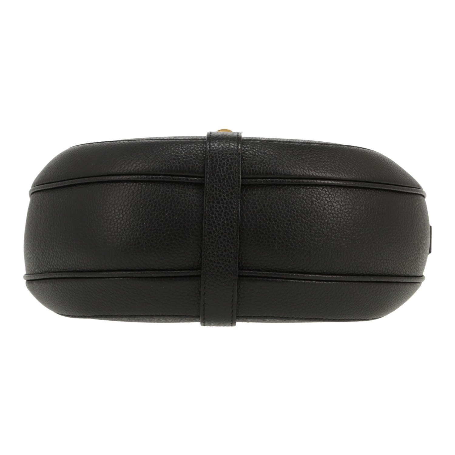 Sac bandoulière Celine  16 en cuir grainé noir - Detail D1