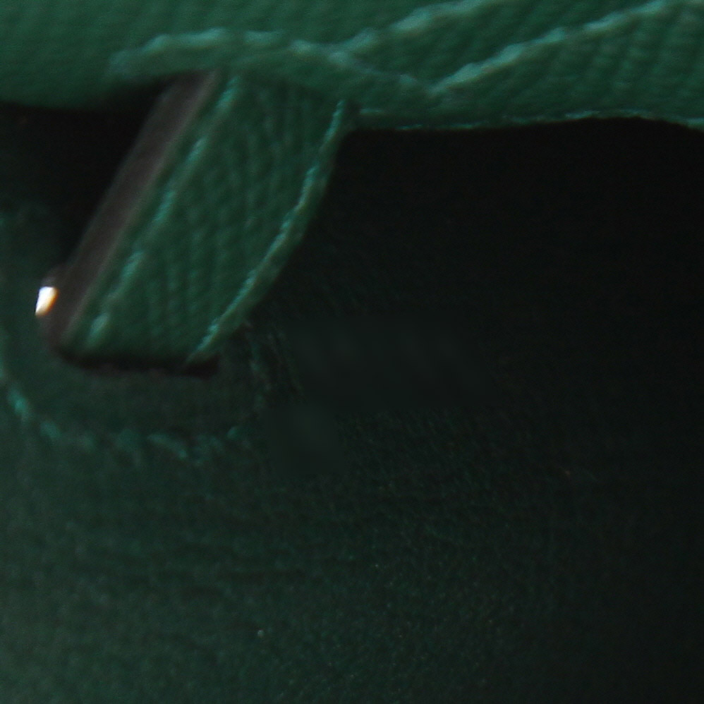 Hermès  Kelly 25 cm handbag  in Vert Moyen epsom leather - Detail D4