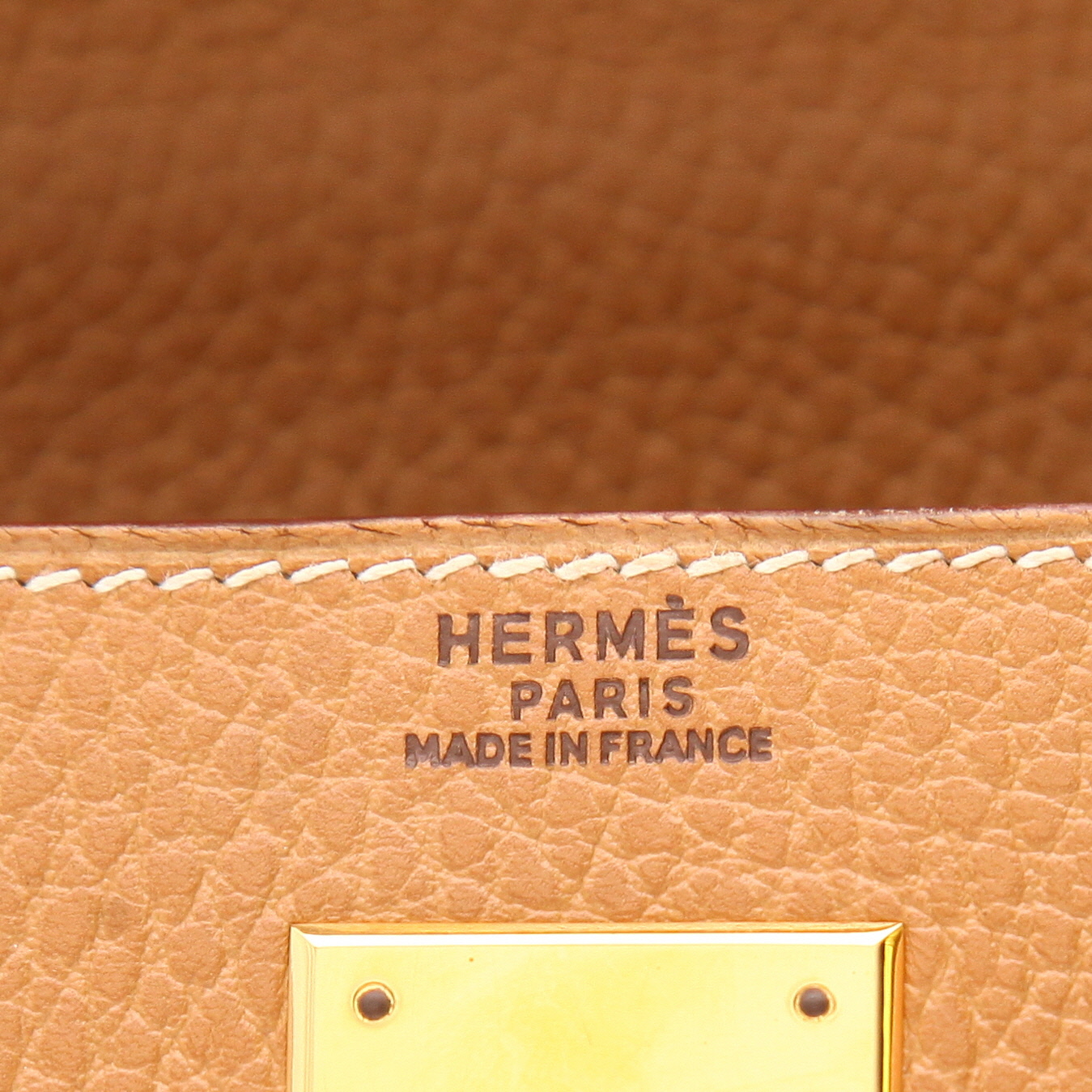 Sac à main Hermès  Kelly 32 cm en vache Liégée gold - Detail D2
