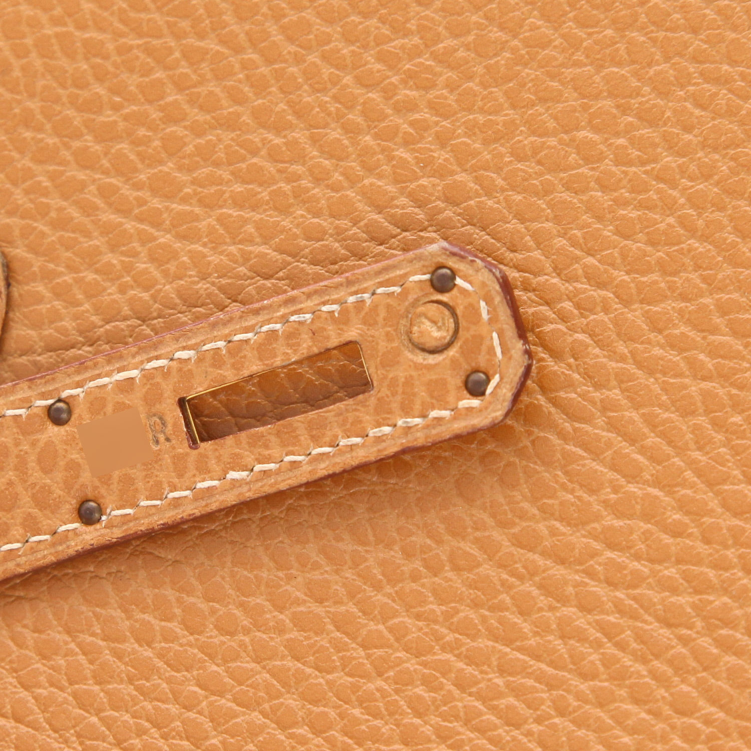 Borsa Hermès Kelly 32 cm in pelle di vacchetta Liégée Gold - Detail D4
