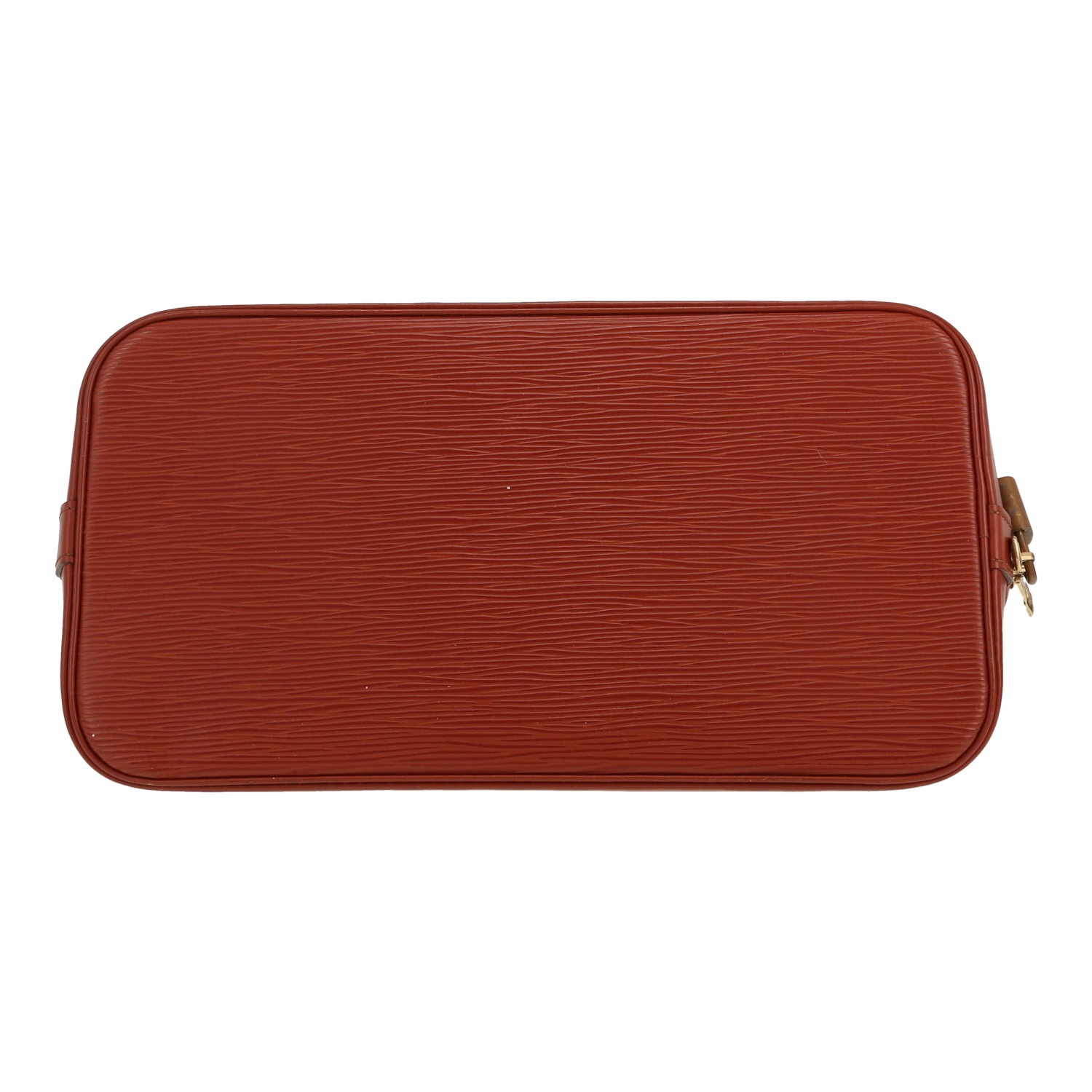 Borsa Louis Vuitton  Alma in pelle Epi marrone - Detail D1