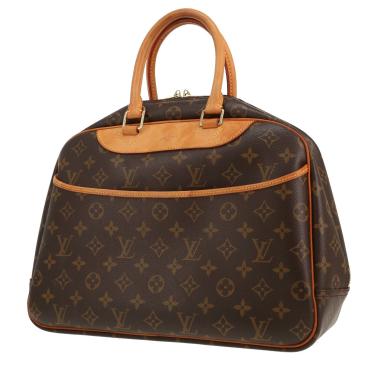 Sac à main Louis Vuitton  Deauville en toile monogram marron et cuir naturel