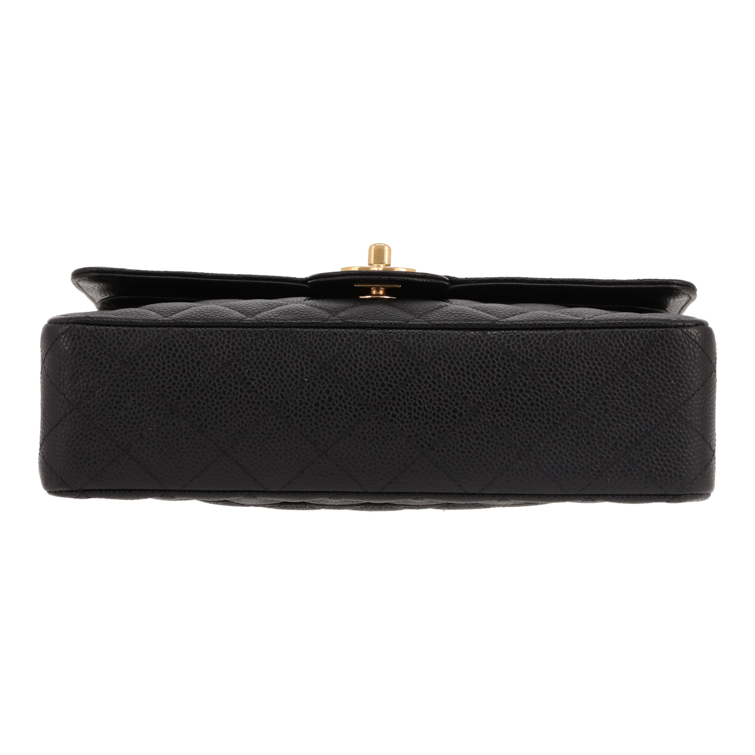 Bolso de mano Chanel  Timeless Classic en cuero granulado acolchado negro - Detail D1