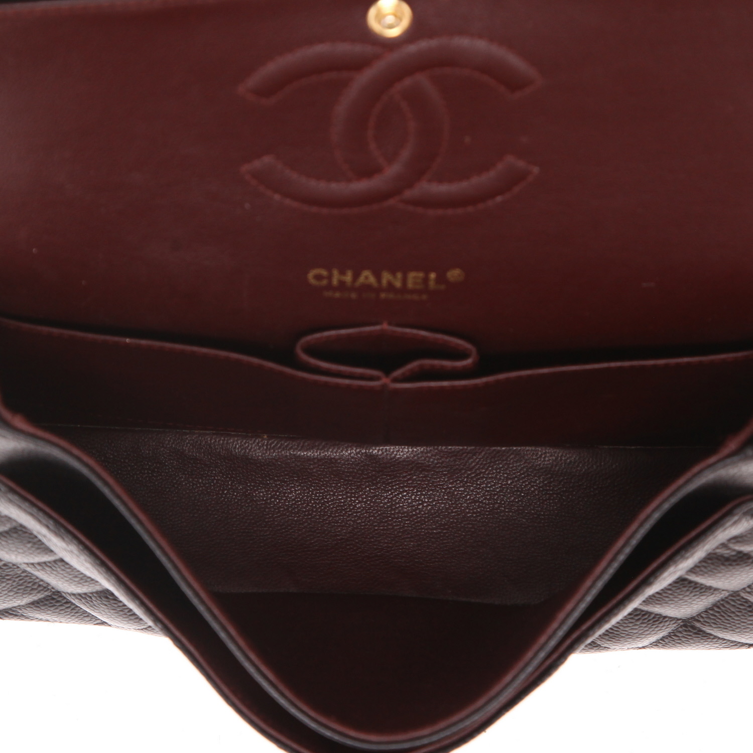 Bolso de mano Chanel  Timeless Classic en cuero granulado acolchado negro - Detail D3