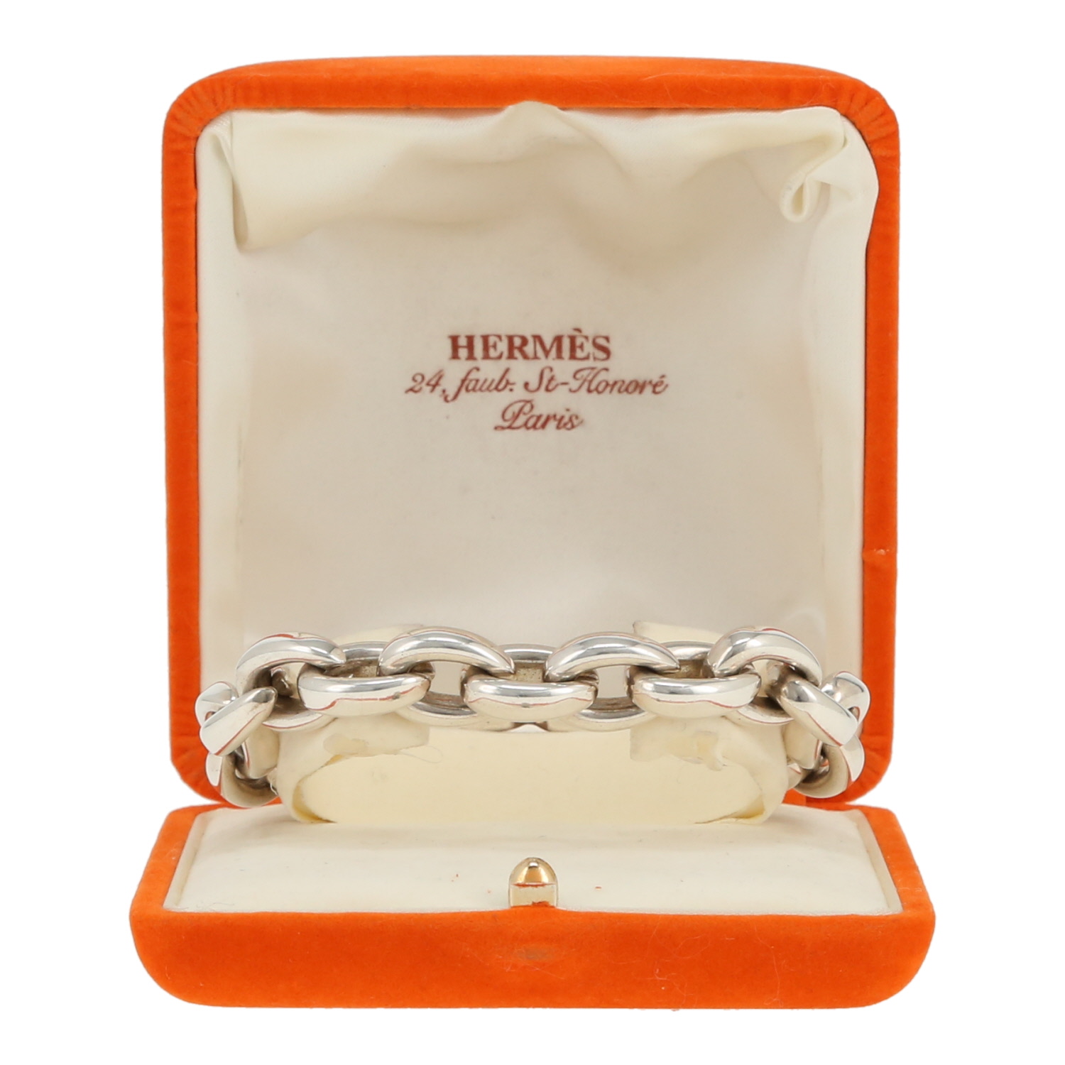 Hermès Acrobate small model bracelet in silver