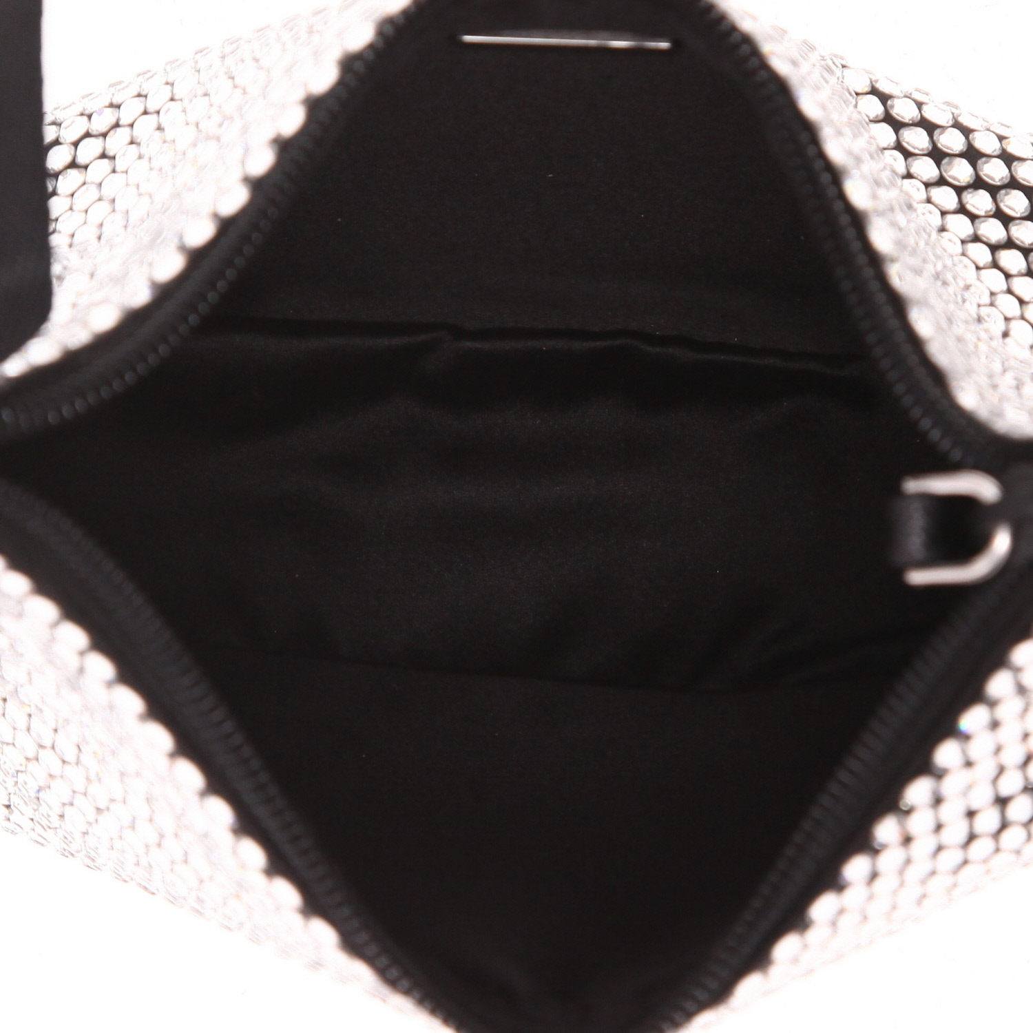 Sac à main Prada  Re-Edition 2000 en toile noire à cristaux - Detail D3