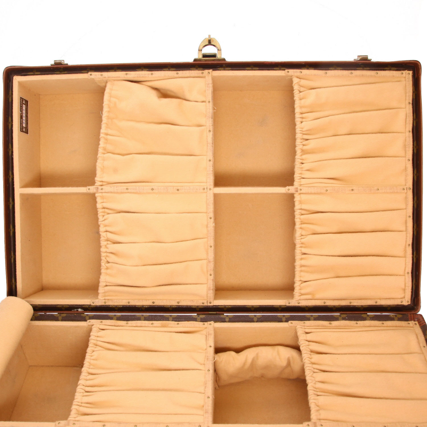 Louis Vuitton  Géminé shoes suitcase  in brown monogram canvas - Detail D5