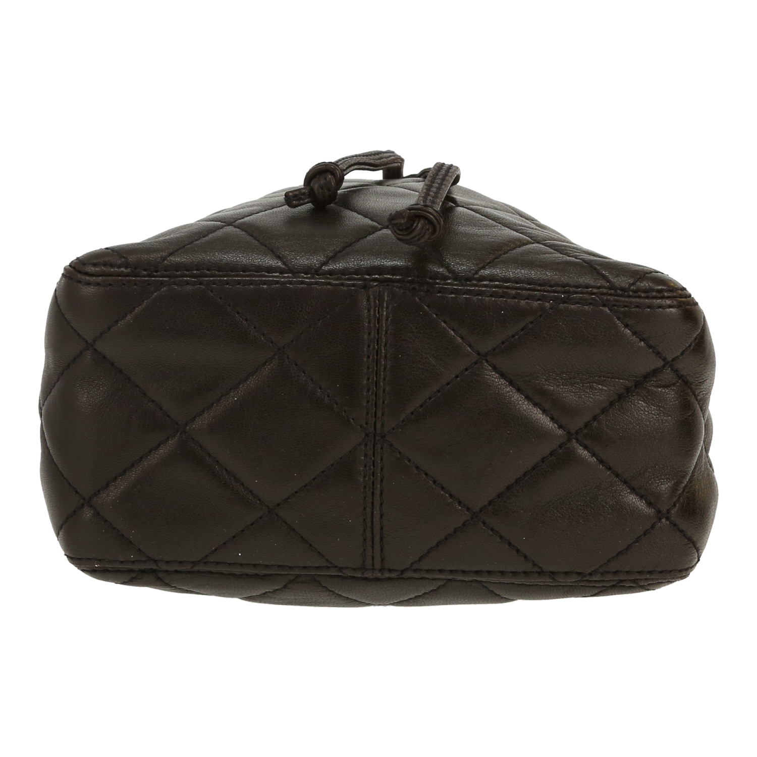 Borsa a tracolla Chanel   in pelle trapuntata nera - Detail D1