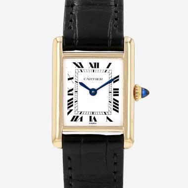 Montre Cartier Tank Louis Cartier en or jaune Ref: 7808  Vers 1980