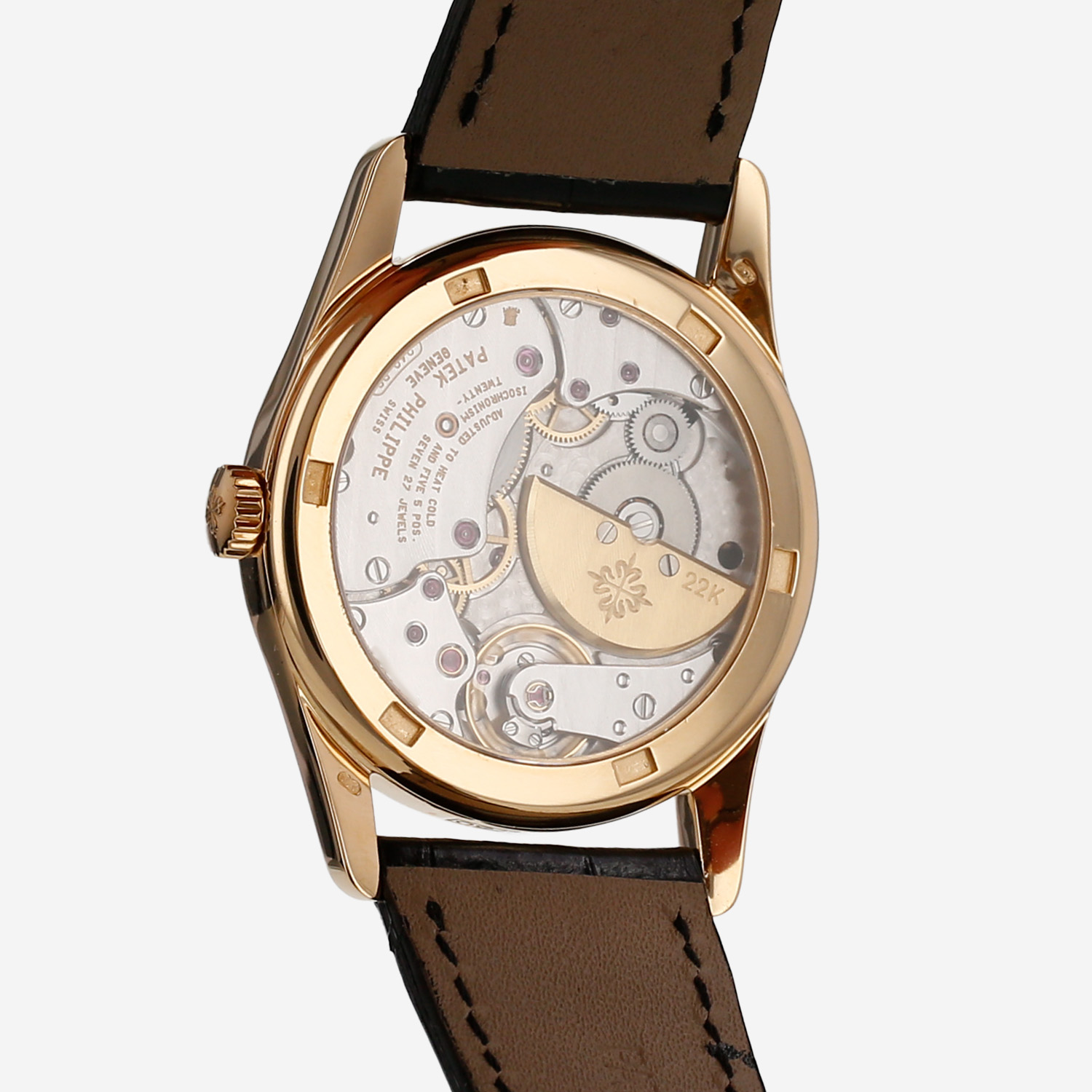 Patek Philippe Calatrava  in yellow gold Ref: Patek Philippe - 5000  Circa 1990 - Detail D3