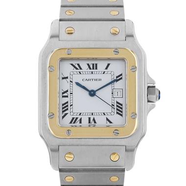 Orologio Cartier Santos in oro e acciaio Ref: Cartier - 2961  Circa 1990