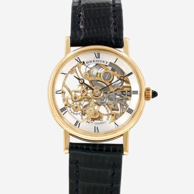 Montre Breguet Squelette en or jaune Vers 1990