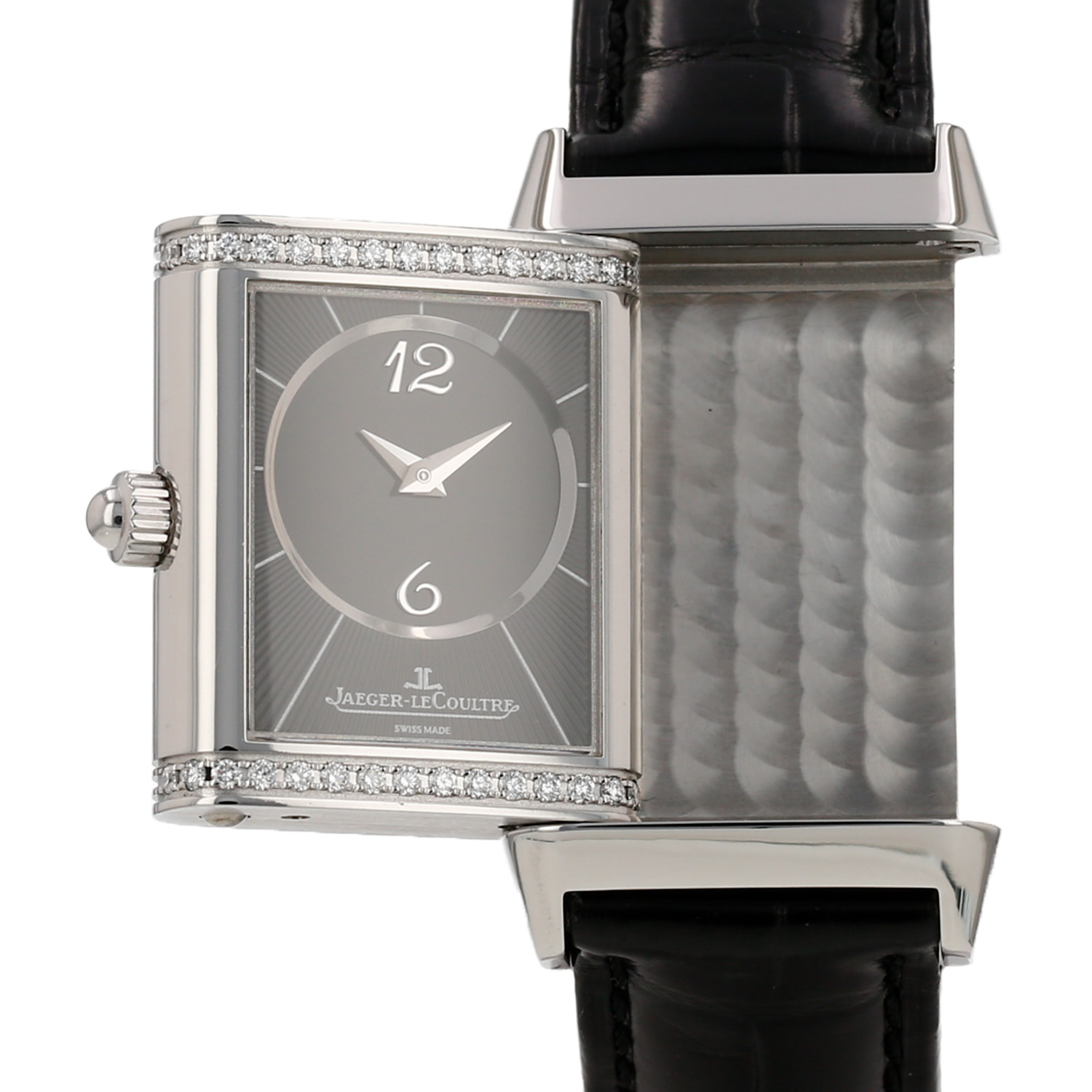 Montre Jaeger-LeCoultre Reverso-Duetto en acier Ref: Jaeger-LeCoultre - 256.8.75  Vers 2000 - Detail D3