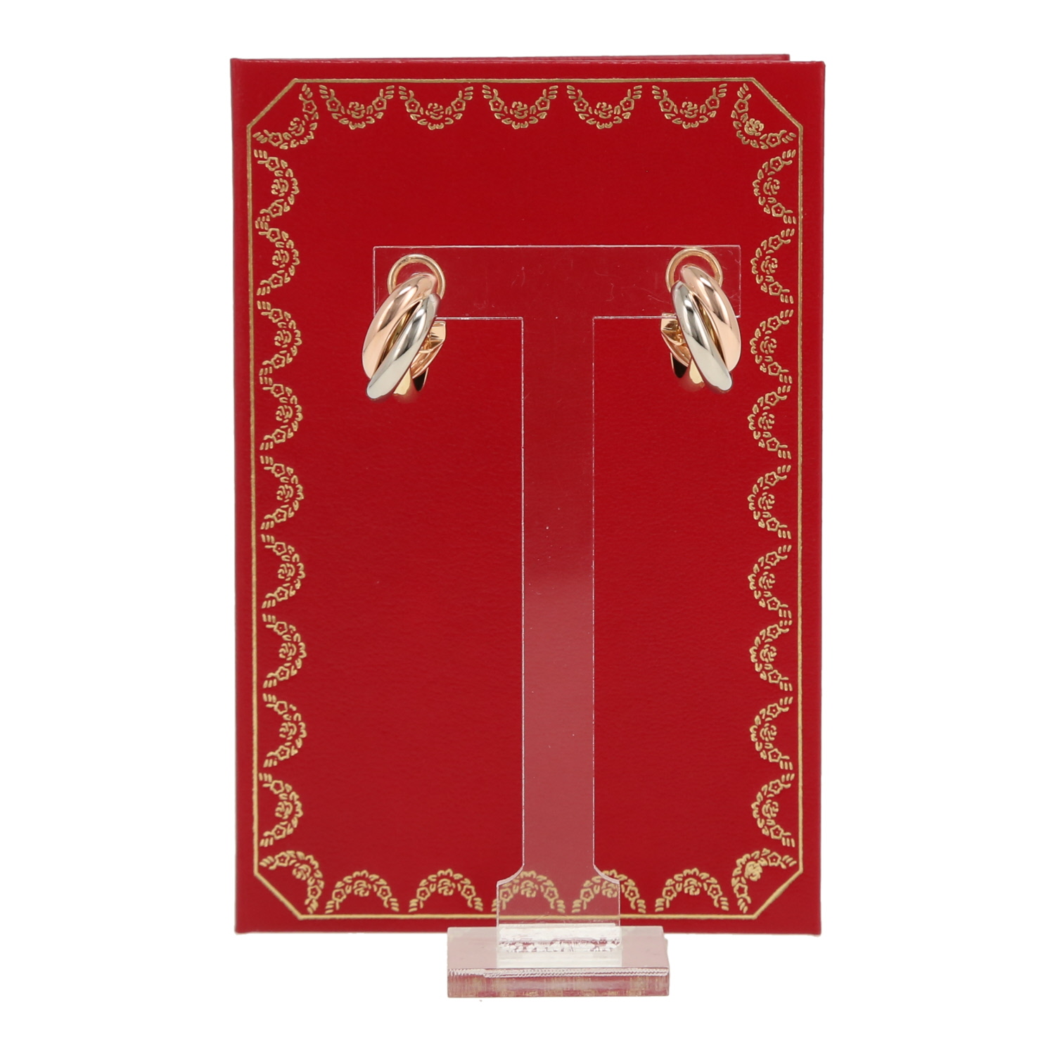 Orecchini a cerchio Cartier Trinity in 3 ori - Detail D2