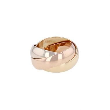 Bague Cartier Trinity grand modèle en 3 ors