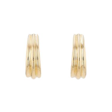 Hermès   1970's hoop earrings in yellow gold