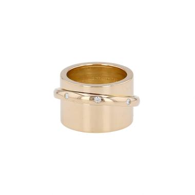 Bague Dinh Van Ariane en or jaune et diamants