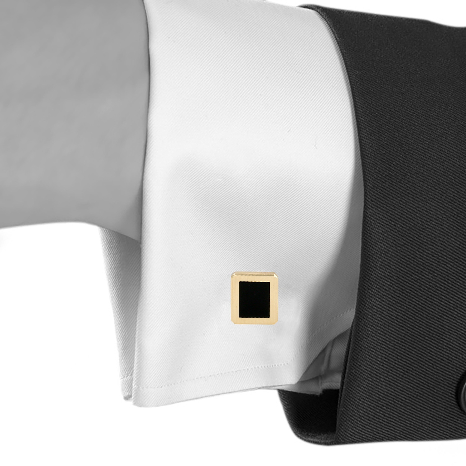 Piaget  pair of cufflinks in yellow gold and onyx - Detail D1