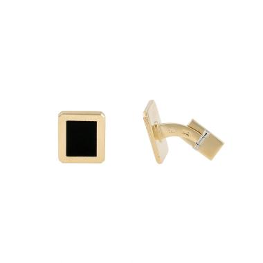 Paire de boutons de manchette Piaget  en or jaune et onyx