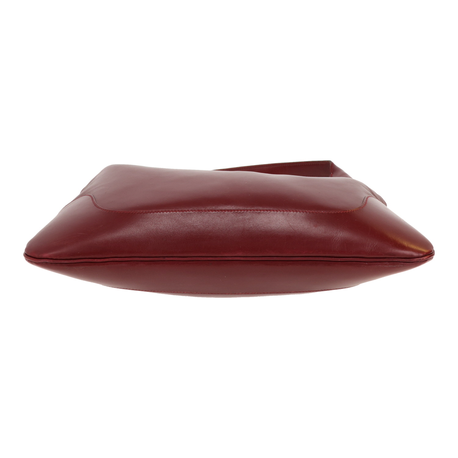 Hermès shoulder or handbag  Bordeaux box-grain leather trim - Detail D1
