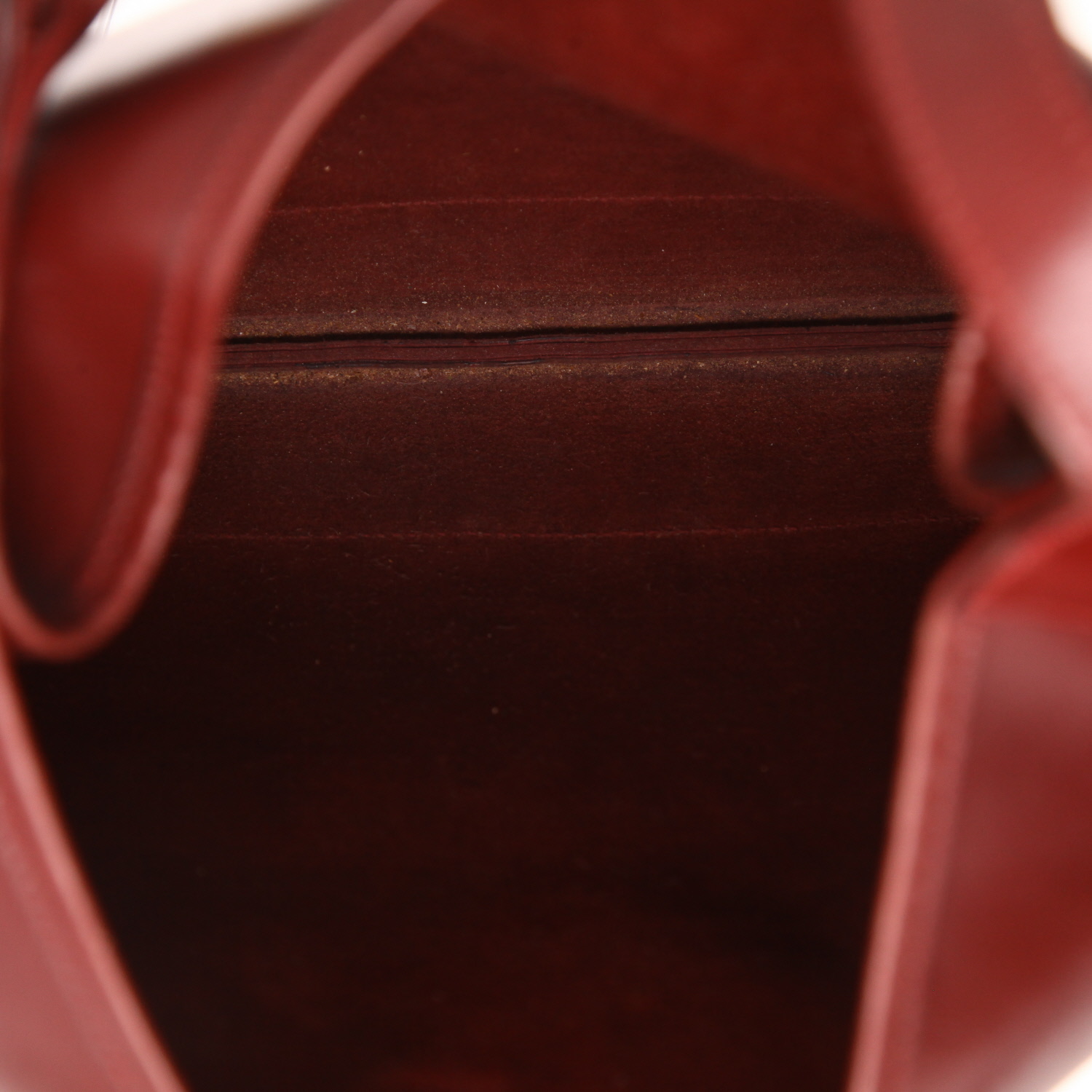 Borsa Hermès da spalla o a mano  Con finiture in pelle box Bordeaux - Detail D3