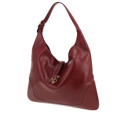 Hermès shoulder or handbag  Bordeaux box-grain leather trim