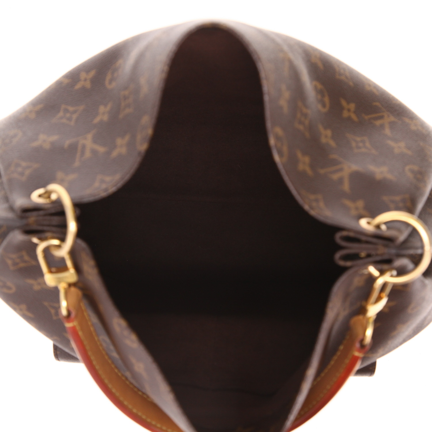 Sac porté épaule Louis Vuitton  Metis Hobo en toile monogram marron et cuir naturel - Detail D3